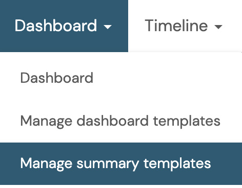 risr:advance - Manage summary templates.png