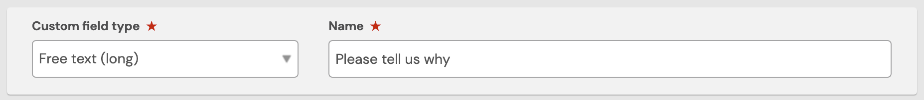 advance custom field name