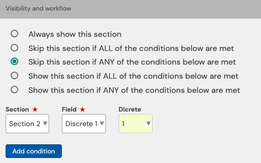 advance visibility workflow
