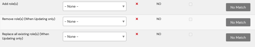 advance import roles