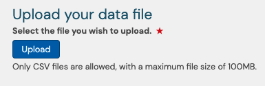 advance import data file